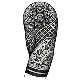 Blackwork tattoo design 2