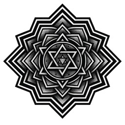 Blackwork tattoo design 3