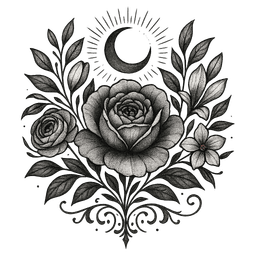 Blackwork tattoo design 4