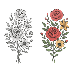 Fine Line tattoo design 2